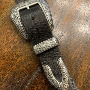 Vintage Leather Western Belt